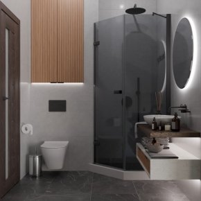 TREND DOOR GK-862BGP135 черный матовый стекло графитовое #4
