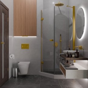 TREND DOOR GK-862BGP135 золотой металлик стекло выбеленное #4
