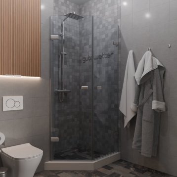TREND DOOR GK-862G135C хром матовый стекло бесцветное #1