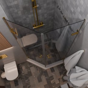 TREND DOOR GK-862G135C золотой гальванический стекло бесцветное #2