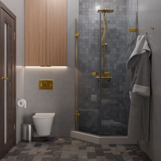 TREND DOOR GK-862G135C золотой гальванический стекло бесцветное #4