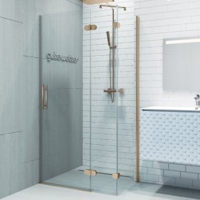 LUX RECTAN GK-883PGS-CH02 бронзовый стекло выбеленное правое открывание двери