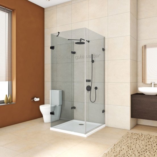 TREND RECTAN GK-863D черный матовый стекло выбеленное
