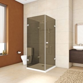TREND RECTAN GK-863D белый матовый стекло бронзовое