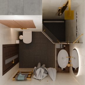 TREND DOOR GK-862AG135ONE-01 золотой металлик стекло графитовое #5