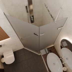 Дверь в душевую нишу TREND DOOR GK-862AG135ONE-01