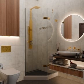 TREND DOOR GK-862AG135ONE-01 золотой гальванический стекло бесцветное #1