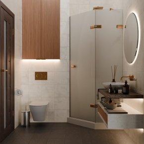 TREND DOOR GK-862AG135ONE-01 бронзовый стекло матовое #4