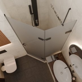 Дверь в душевую нишу TREND DOOR GK-862AG135ONE-01