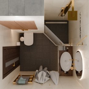TREND DOOR GK-862AG135ONE-01 золотой гальванический стекло матовое #5
