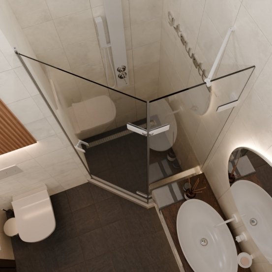 TREND DOOR GK-862AG135ONE-01 белый матовый стекло выбеленное #2